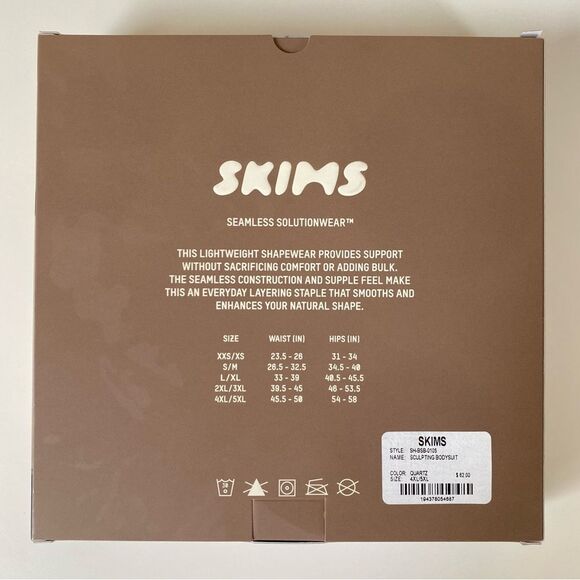 Skims Sculpting Thong Bodysuit - Limited Edition Quartz - 4x / 5x - NIB - Picture 4 of 6